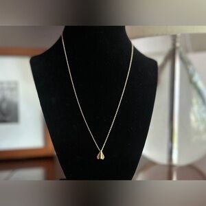 Dainty Gold-toned Paper Airplane Pendant Necklace